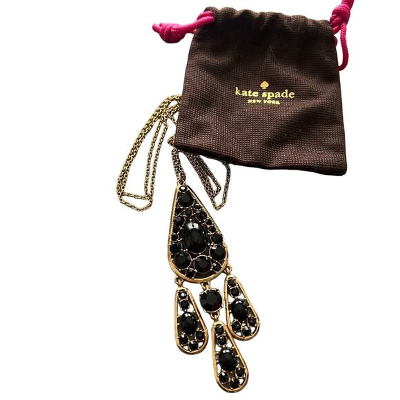 Kate Spade Gold Tone Statement Necklace - Picture 1 of 10